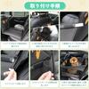 Geer Top Pet Car Seat for Dogs and Back Seat for Small and Medium Ideal for Car Outdoor and Dog Trips Cats, Dogs, Shape-Resistant, Anti-Jumping,
