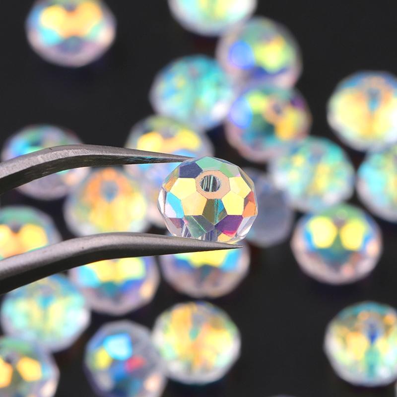 AAA quality 4/6/8mm shiny faceted Austria crystal beads glass beads loose Spacer beads for bracelet necklace earring making DIY