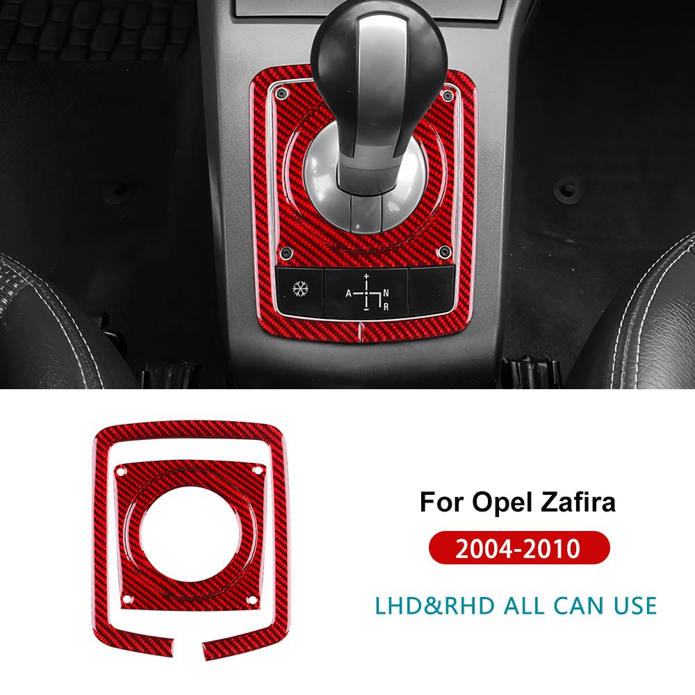 

For Opel Zafira B 2004 2005 2006 2007 2008 2009 2010 Real Soft Carbon Fiber Sticker LHD RHD Car Automatic Gear Shift Panel Trim