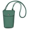 Longchamp Le Pliage Xtra Embossed Logo Leather Shoulder Crossbody Phone Bag Women bags Sage-Green 34178987D90