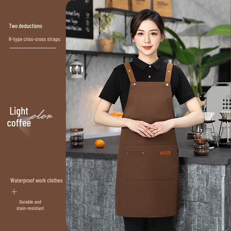 Custom Waterproof & Oil-Proof Kitchen Aprons - Stain-Resistant, Printed Design for Catering.