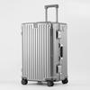 Large 24/26-Inch Multifunctional Aluminum Frame Suitcase with Universal Wheels for Men & Women's Travel