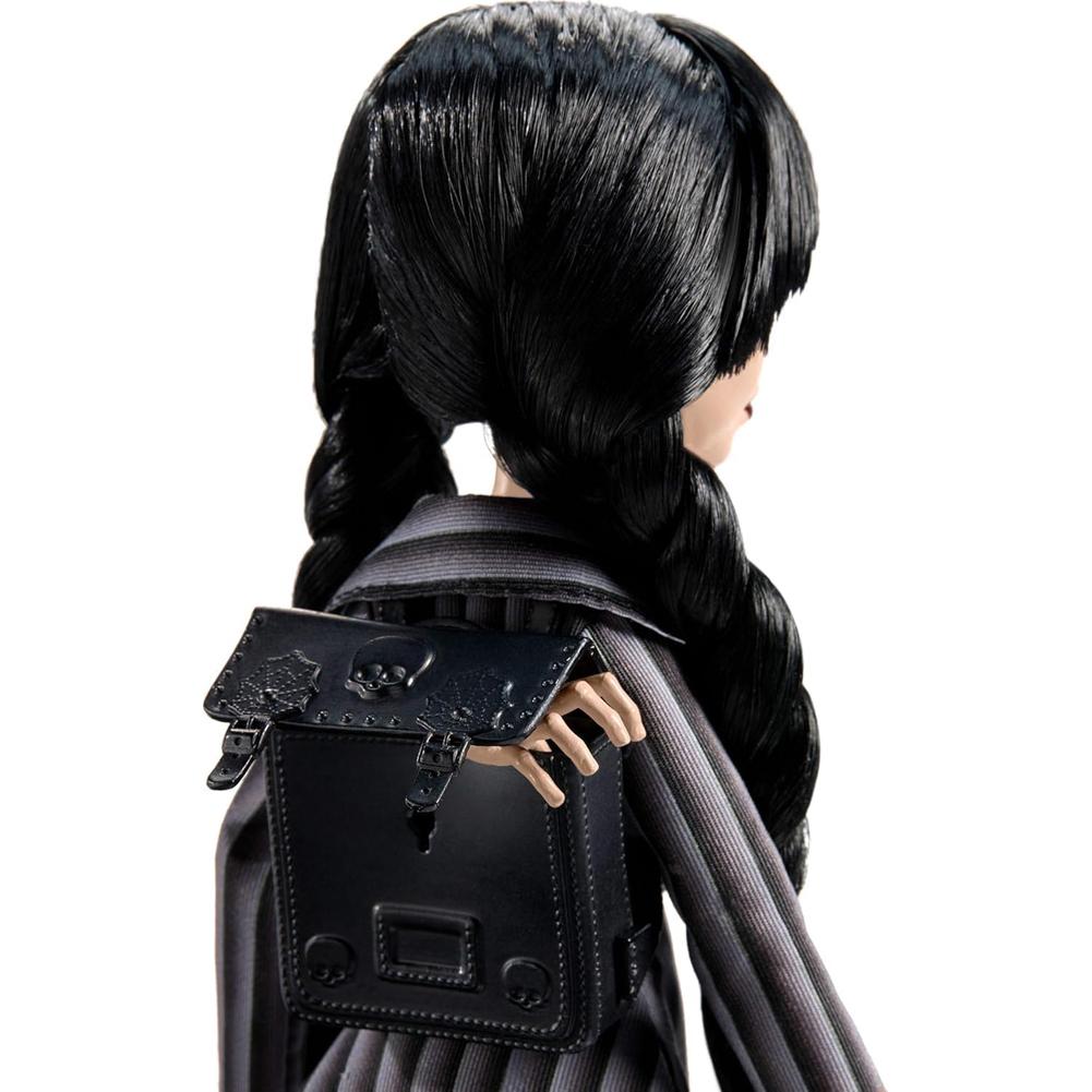 Girl in Black Statue Girls Sculpture with Backpack Table Collectible Decorations Gothic Style Desktop Ornaments for Kids Adults