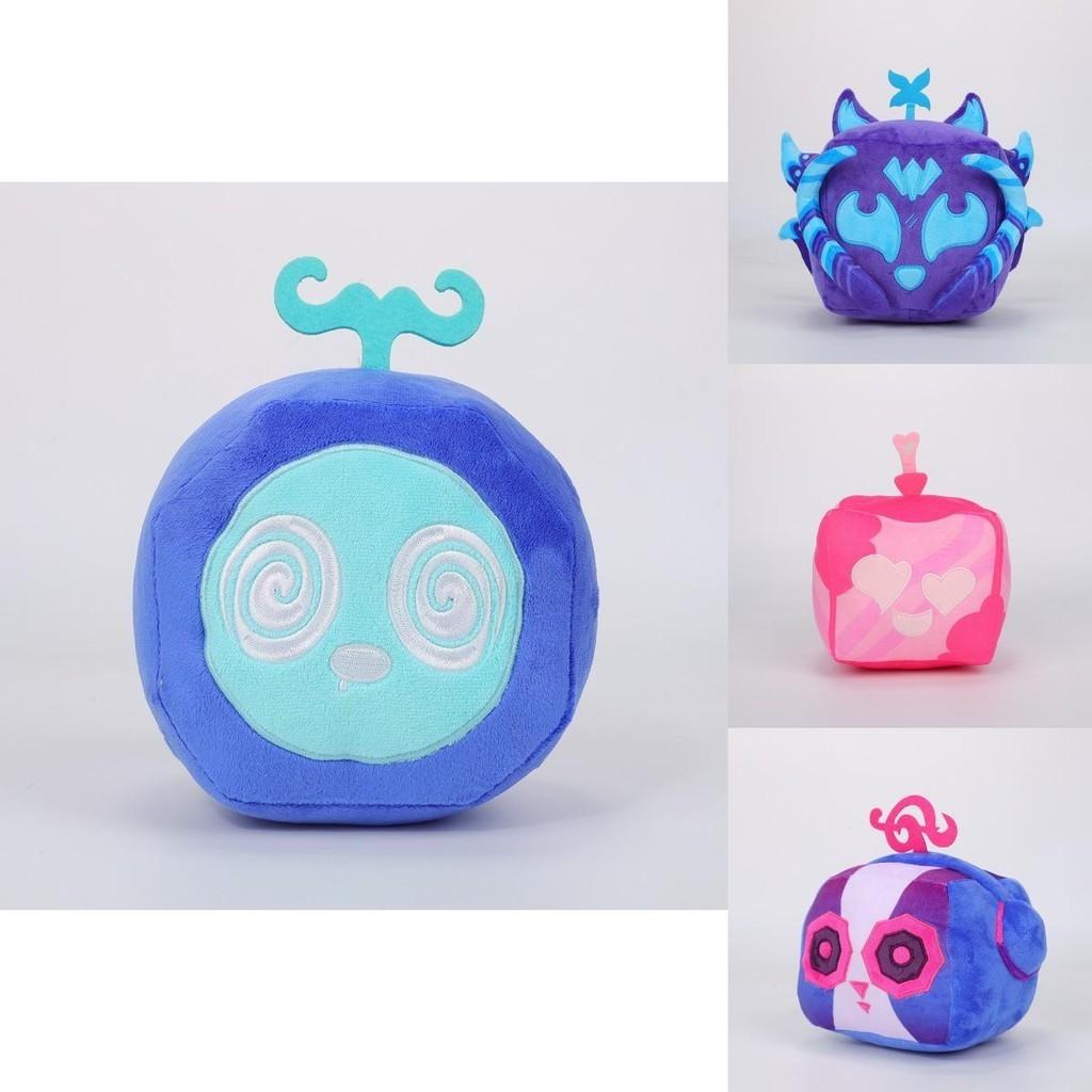 Blox Fruits Plush Toy With Leopard Print Box Purple Box Animal Shape