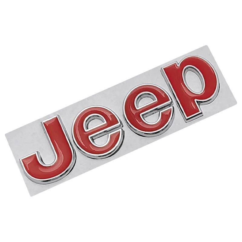 3D Metal Jeep Car Logo Emblem Badge Sticker for Renegade Wrangler JK JL Grand Cherokee Auto Exterior Modification Accessories
