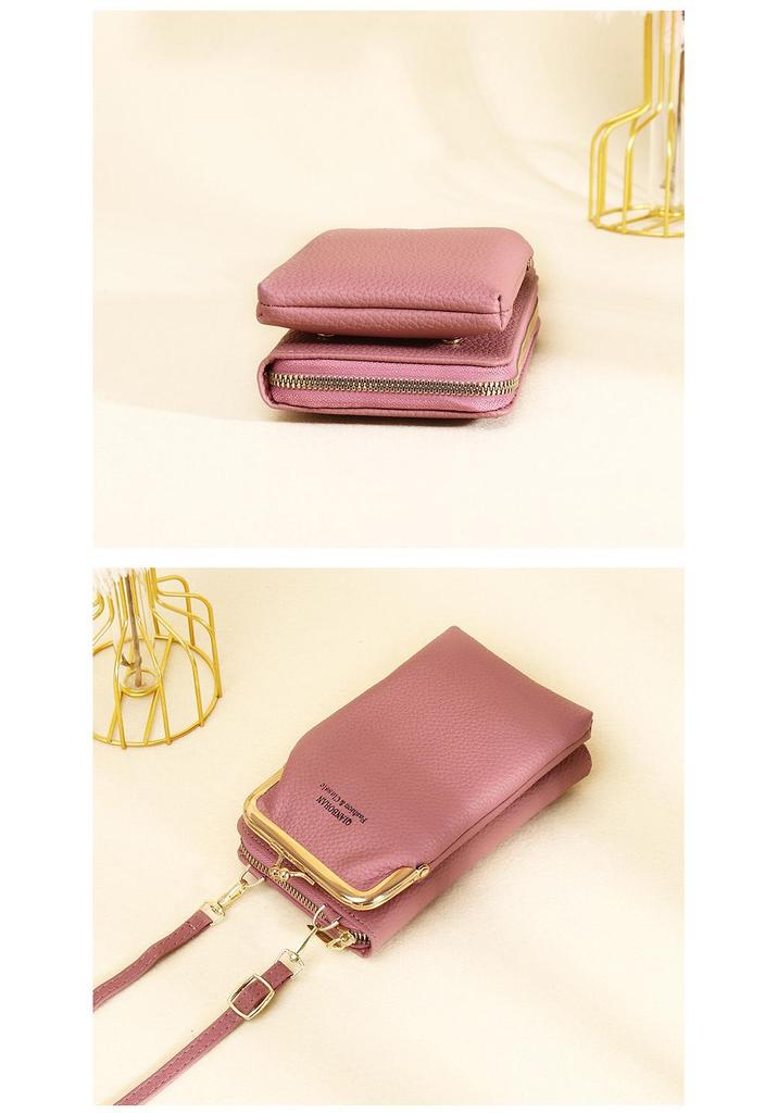 Trendy Women's Crossbody Mobile Phone Bag: Multifunctional Wallet & Coin Purse