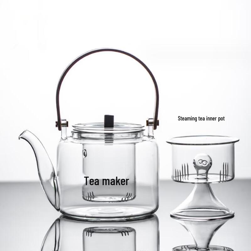 Kesh Mini Electric Ceramic Tea Stove with Touch Control and 1.0L Dual-Use Glass Kettle CN plug (adapter included)