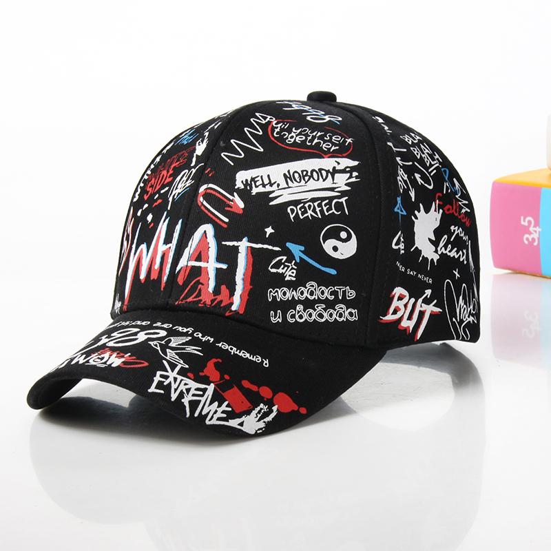 Fashion cotton Graffiti boy girl Baseball caps Children Printed snapback hat Kids Popular hip hop hat Cap hot sell
