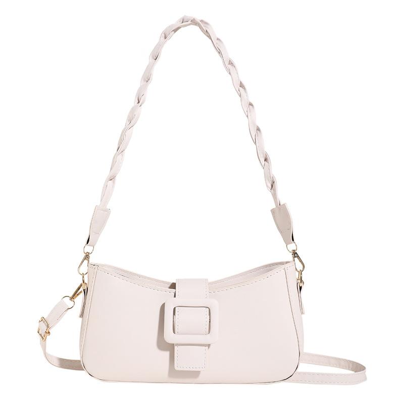 

Сумка Жіноча 2024 Нова Французька Особистість Тренд Мода Темперамент Проста На Плече Під Пахву Ремінь Кросбоді Сумка бежевий