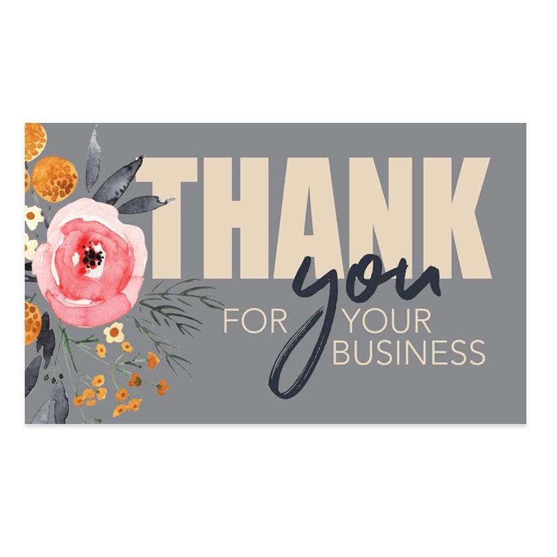 Pink Thank You Gift Card Tags for Packaging Decoration