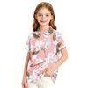 Girls' Polka Dot Print School Uniform T-Shirt for Casual and Formal Wear