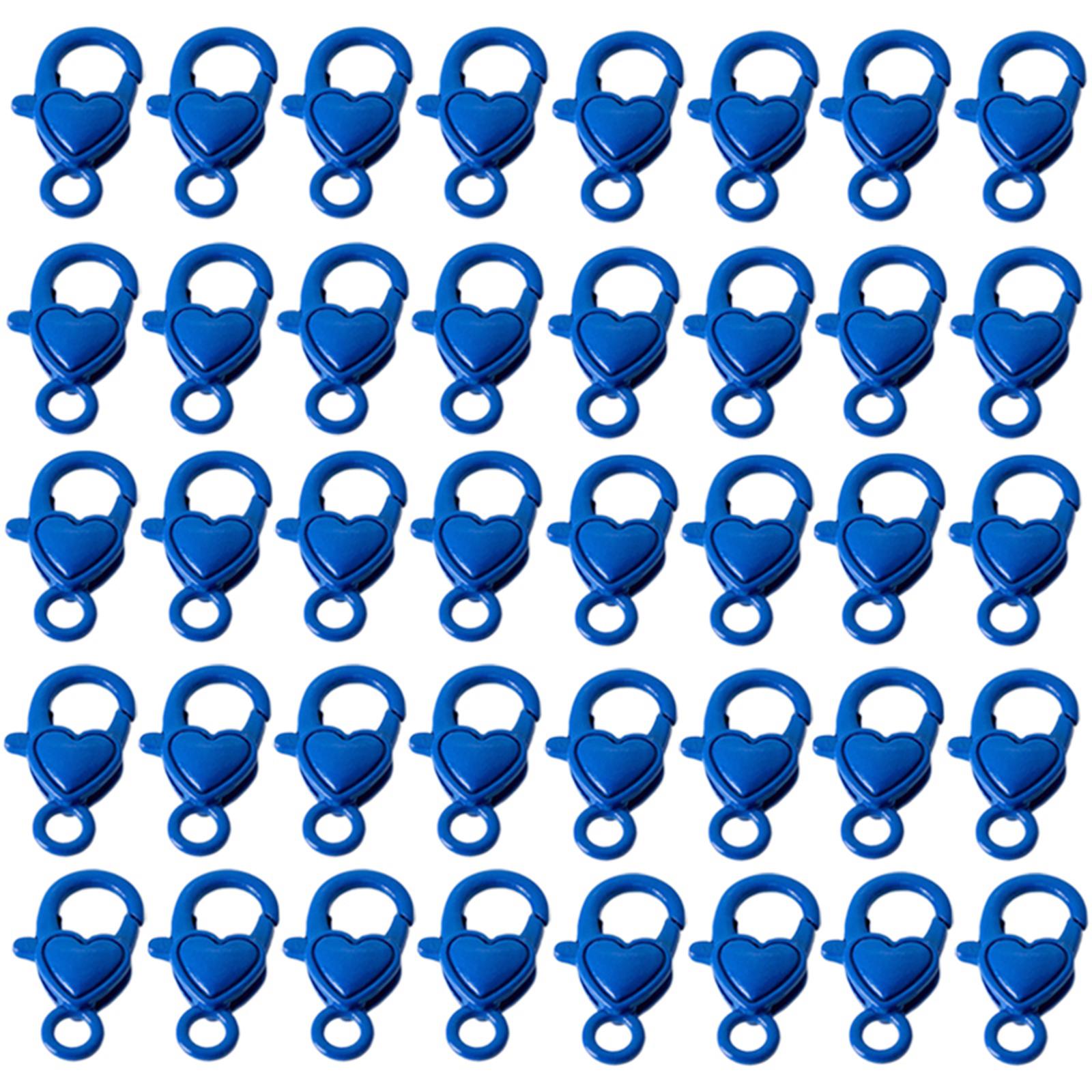 

Набор из 40 разноцветных застежек-лобстеров в форме сердечка любви, крючки-соединители, портативные для изготовления ювелирных изделий, расходные материалы и аксессуары 3