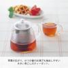 HARIO Blatt-Teekanne Pure Praktisch Fassungsvermögen 360ml Hitzebeständiges Glas Geschenk CHEN-36T