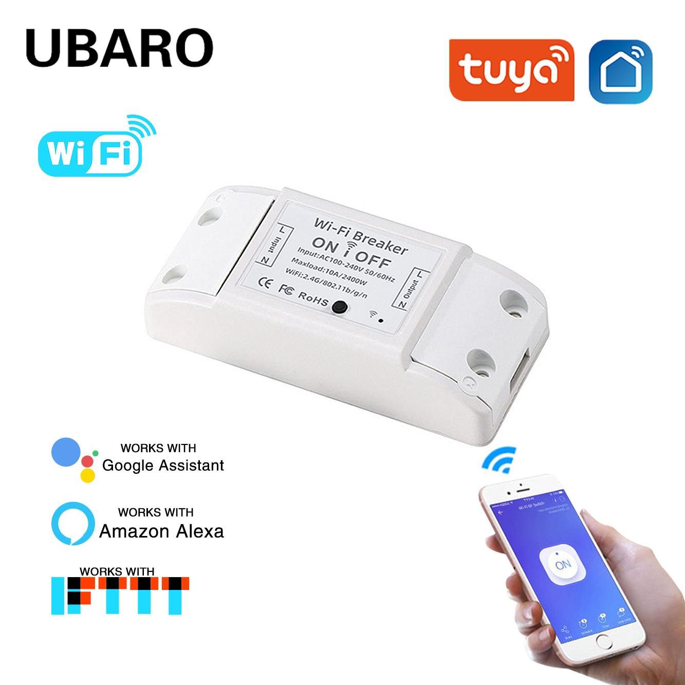 

UBARO Tuya Wi-Fi art домашний выключатель приложение удаленное голосовое управление управление Google Assistant интеллектуальный модуль Alexa