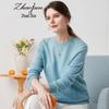 Zhaojun Women's Round Neck Cashmere Pullover Sweater