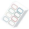 6 Sheets Name Sticker Self Adhesive Large Size Colorfast Versatile Easy Labeling Name Tag Stickers