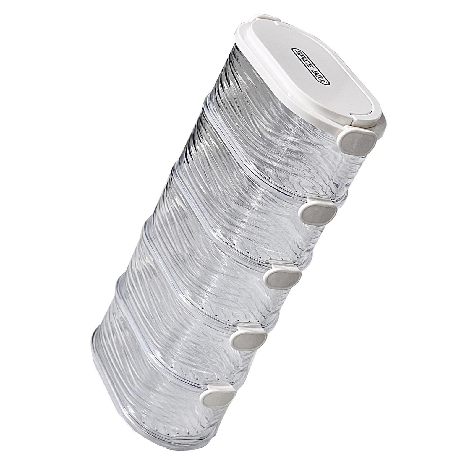 

Штабелируемые Прочные Пластиковые Контейнеры для Хранения Продуктов для Организации Кухни и Хранения Специй с Герметичными Крышками 5