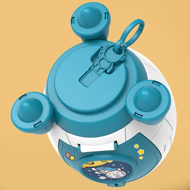 Roztomilá dětská pokladnička s kreslenou nálepkou Víceúčelová pokladnička ve tvaru vesmírné rakety Plastová pokladnička Dětský dárek Hračka