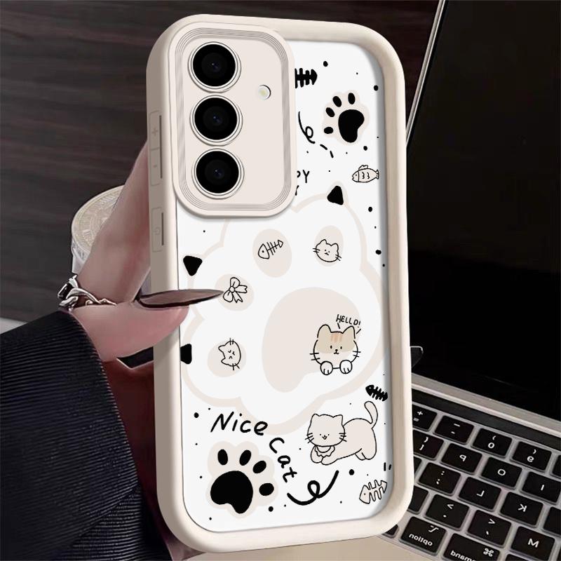 Koreanische Liebliche Katzenpfote Handyhülle Für Samsung Galaxy Hülle S24 S23 S22 S21 Ultra Plus Fe A55 A54 A53 A52 A35 A25 A15 5G Y2k Hülle