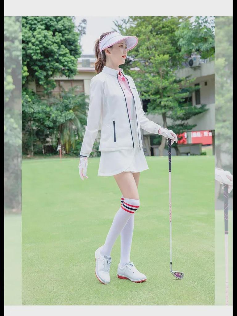 Yeni Kadın Golf Ceket - Sonbahar/Kış, Rüzgar Geçirmez, Su Geçirmez, Dar Kesim, Sıcak, Rahat Spor Stili
