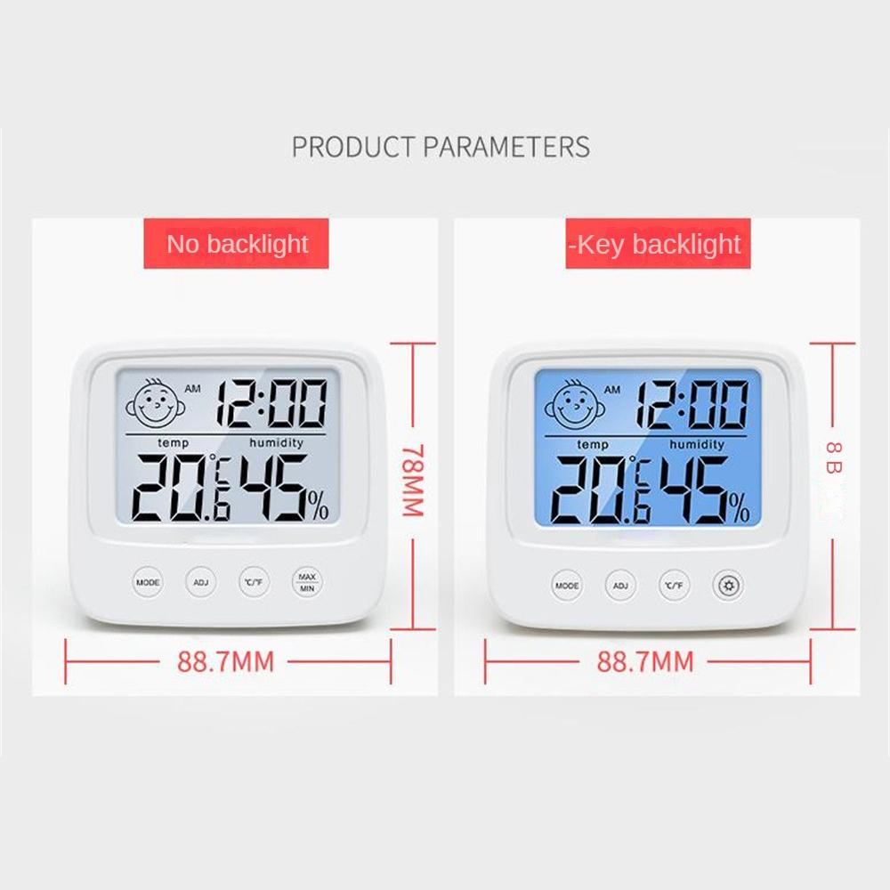 Digital Temperature Humidity Meter Backlight Home Indoor Electronic Hygrometer Thermometer Weather Station Baby Room