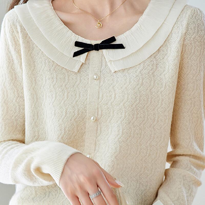 Women's Stylish Wool Blend Jacquard Knit Sweater