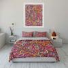 Vibrant Mandala Bloom. Bedding Sets Duvet Covers Pillowcases(1* Duvet Cover 2* Pillowcases Without Duvet Insert)