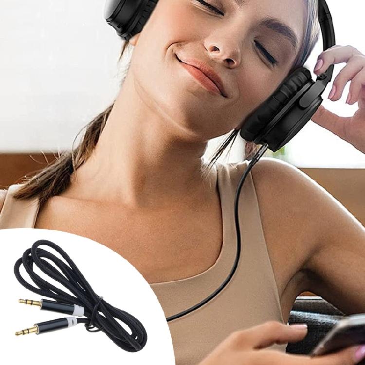 100cm 3.5mm Male To Male Extension Wire Copper Adapter Cord Car Computer Mobile Phones Wire Extender Line