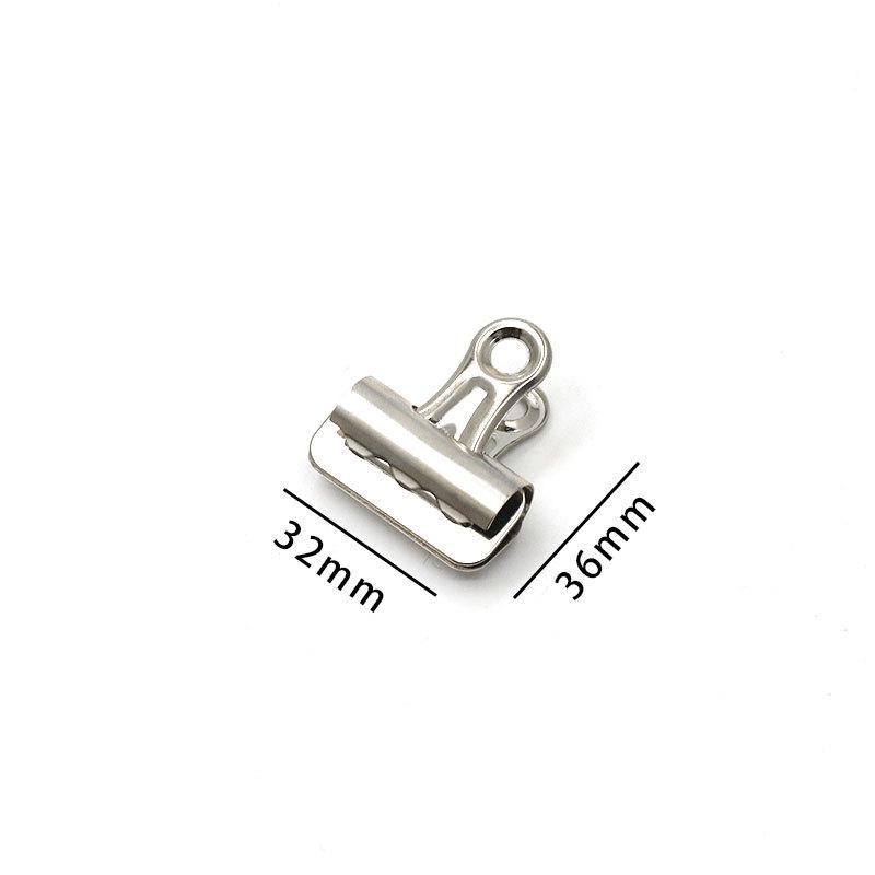 32mm Bull Head Office Clip - Iron Clip Without Spring Size 2 (32mm x 36mm) серебряный