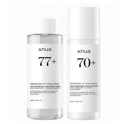 Heartleaf Moisture & Soothing Set / Heartleaf 77 Toner 250 Ml + Heartleaf 70 Lotion 200 Ml