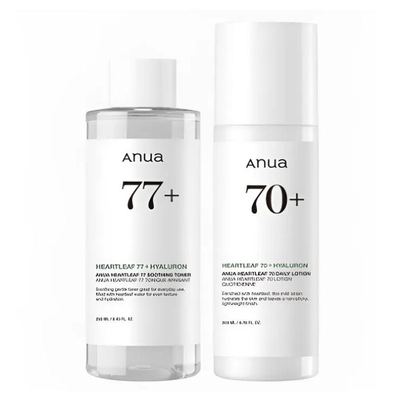 

Anua Heartleaf Moisture & Soothing Set / Heartleaf 77 Toner 250 ml + Heartleaf 70 Lotion 200 ml