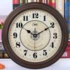 33cm Retro Wall Clock Household European Living Room Quartz Clock Silent Electronic Clock Classical Retro ABS Clock Quartz Watch