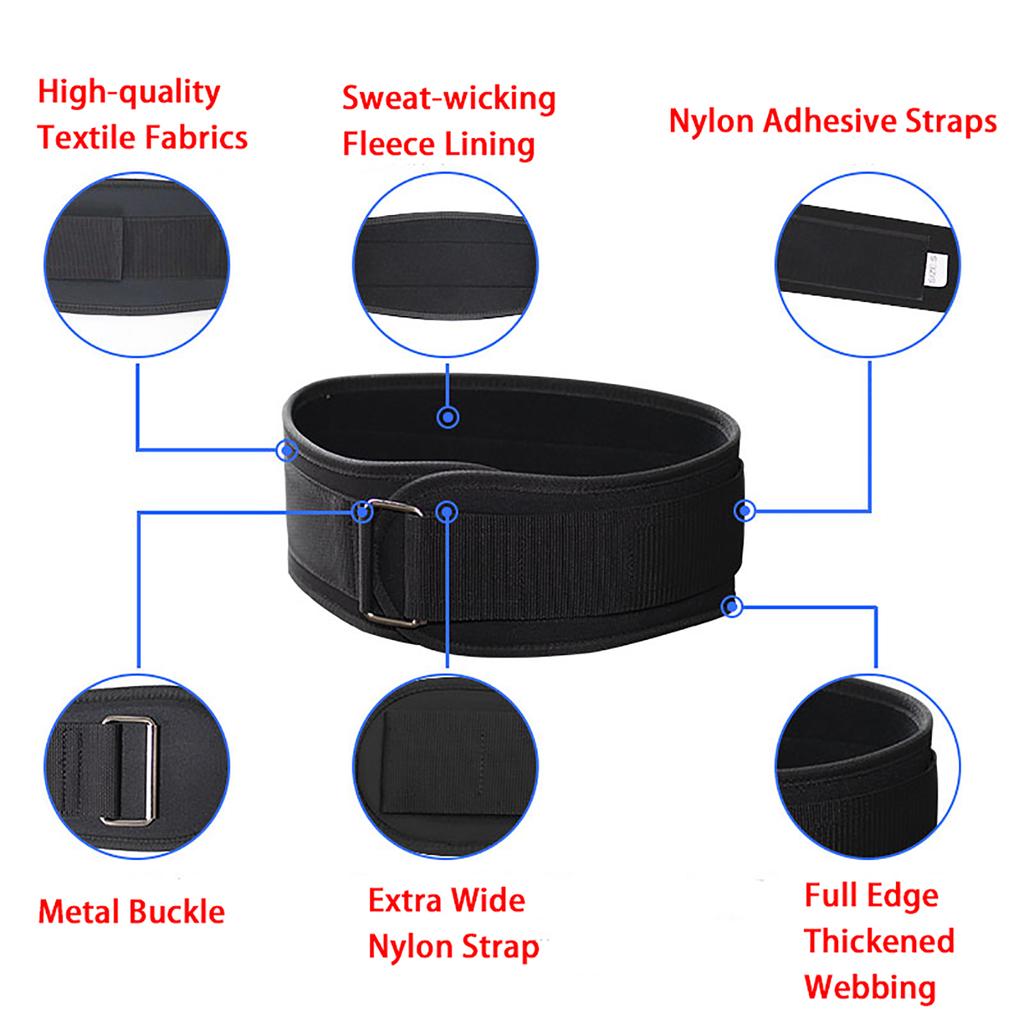 Waist Exercise Belt for Men & Women, Fitness Back Support Belts , Waist Trimmer , Adjustable Waist Trainer , for Daily Life, Workout and More