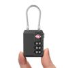 Portable TSA 3 Digit Combination Lock Lightweight Anti-theft Customs Password Lock Security Tool Wire Rope Padlock Travel