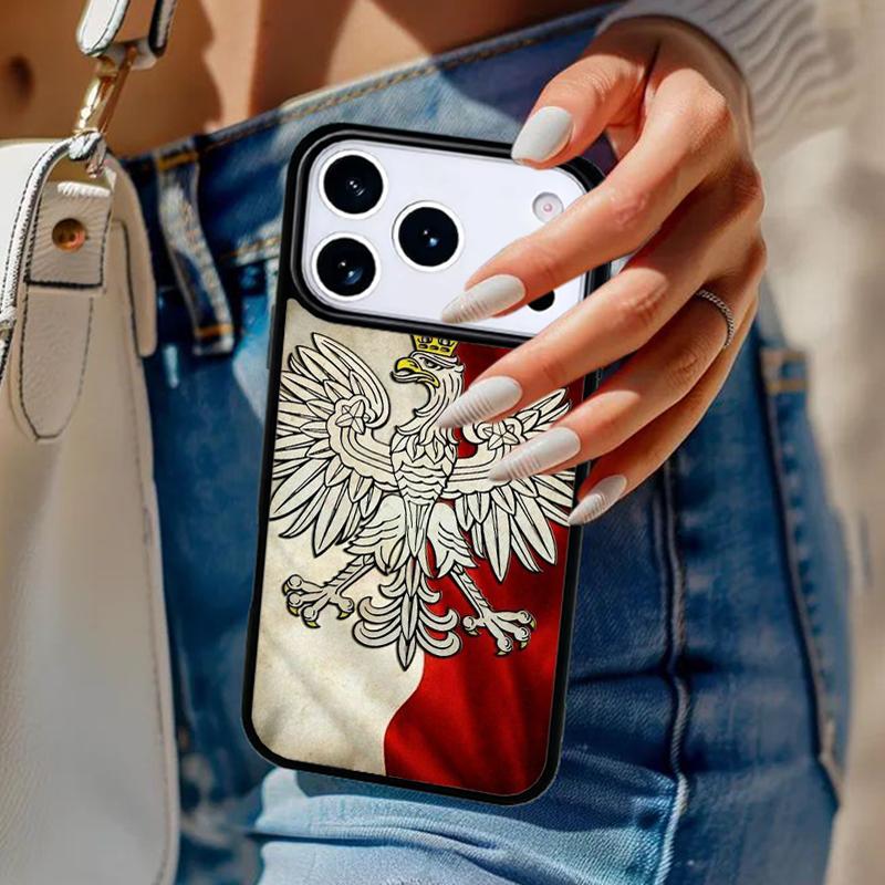 Poland Polish Flag Phone Case For iPhone 17 Air 14 15 13 12 Max Cover For Apple 16e 11 Pro Max Plus Coque