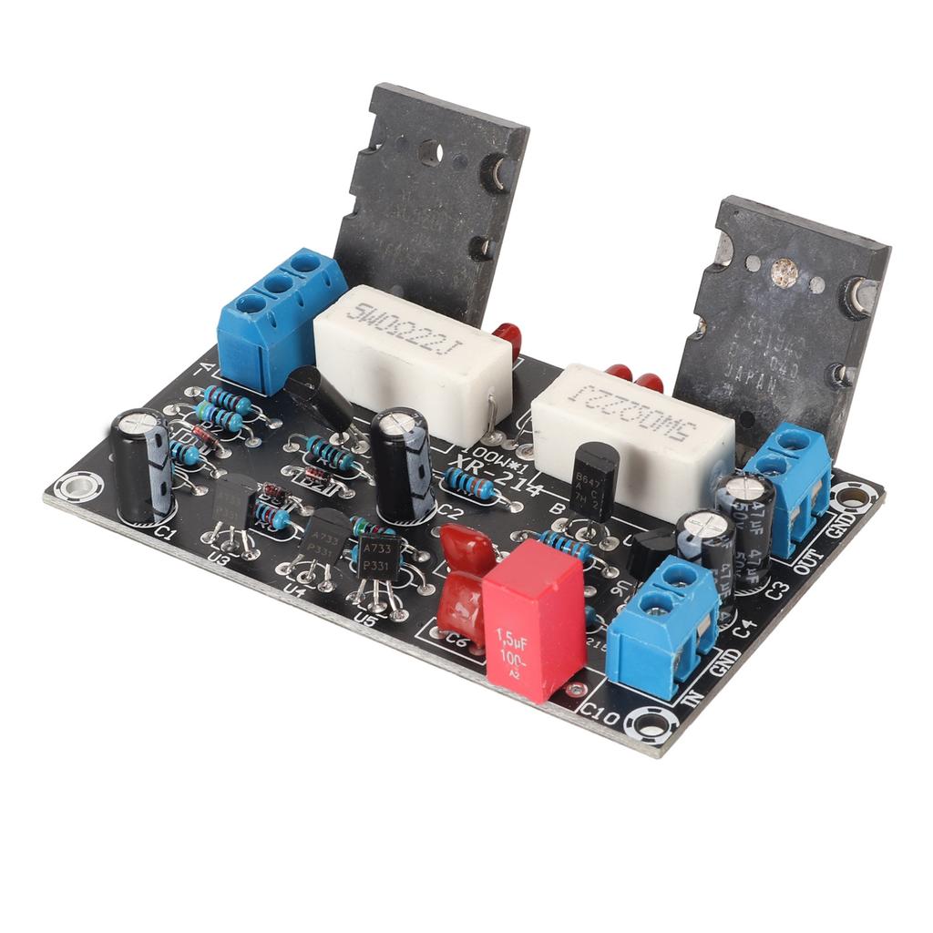 Leistungsverstärkerplatine Mono Hohe Leistung 2SC5200 2SA1943 Leise 100W Verstärker Lautsprecher Schutzschaltung