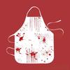 Halloween Waterproof Apron For Adults In Bloodstain Design With Sleeveless Style