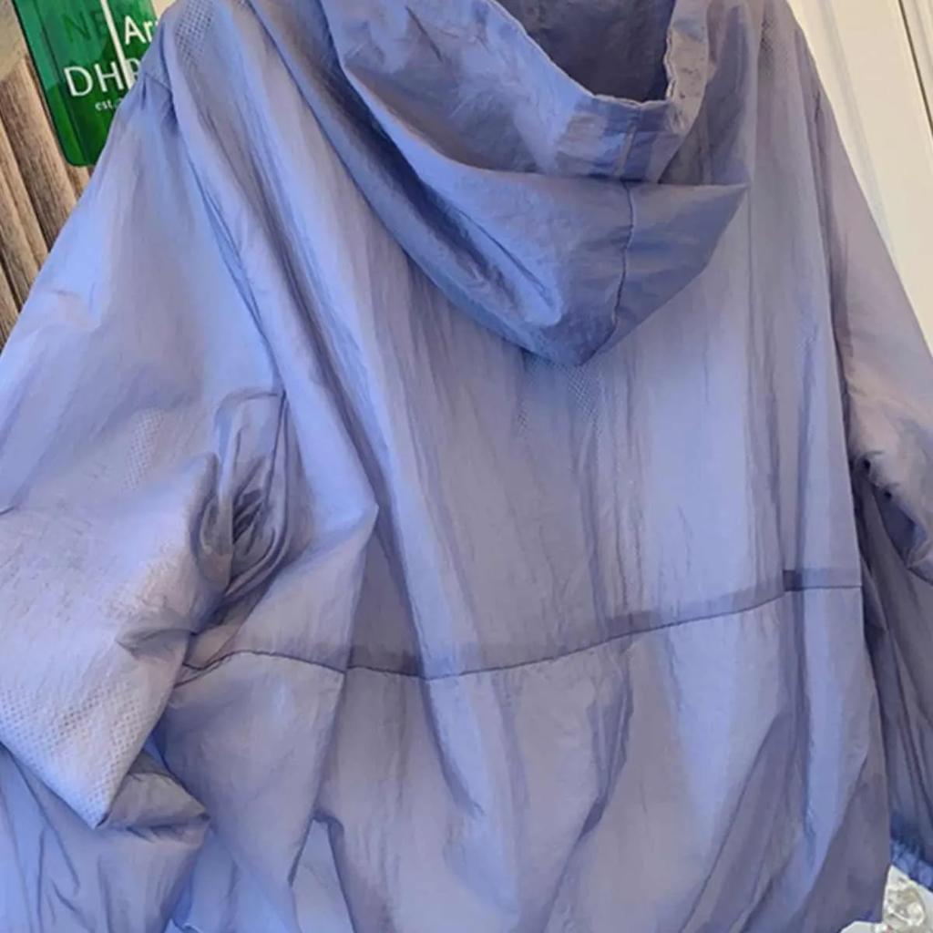 Sonnenschutzkleidung Damen Sommer Dünnmantel Anti-Ultraviolett Atmungsaktives Hemd Mit Kapuze Windjacke Damenjacke