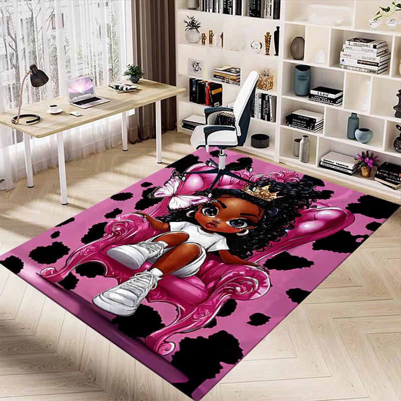 1 Stück Kuhmuster Schmetterling Extra Groß Rutschfeste Bodenteppich, Büro, Familie, Schlafzimmer, Studio Großer Teppich Innen Teppiche