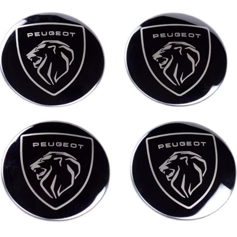 Decorative Wheel Caps & Stickers for Peugeot Models: 4008, 5008, 3008, 308, 408, 508L.