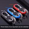 Ring Waist Buckle Metal Key Buckle Car Keychain Car Key Holder Double Ring  Keychain Keys Organizer