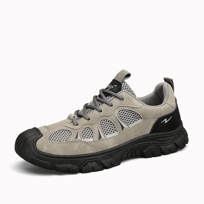 Men's personality casual tooling shoes youth low-top lace-up hiking shoes spring fashion trendy outdoor sports shoes