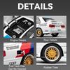 1:24 M3 Gtr M4 Alloy Miniature Model Toy Diecast Cars Front Wheel Steering Doors Opened Sound Light Collect Models For Boy Gifts