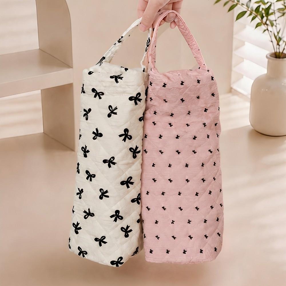 With Handle Hair Dryer Storage Bag Quilting Cotton Hair Dryer Case  Home Travel Use