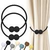 Magnetic Curtain Tiebacks 1pcs, Curtain Tiebacks Buckles Holdbacks Holders Hooks Clip for Home Outdoor Bedroom Office Decorative