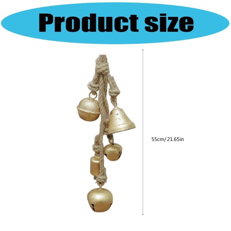 Retro Styles Iron Wind Chimes Handmade With Natural Twine Cord Perfect For Porch Balconies Decoration