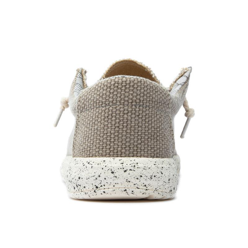 2025 men's canvas shoes flat casual shoes Amazon canvas loafers men Loafers Quanzhou