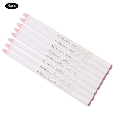 8Pcs Chinagraph Marker Pencil White Peel Off Wax Fabric China Marking Pen for Glass