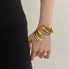 Metal Zinc Zinc Alloy Wide Opening Bangle Opening Arm Ring Retro Hand Ring  Party Decoration