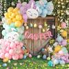 Easter Egg Balloons Inflatable Hatching Design Bunny Foil Balloons Kit for Easter Party Decorations Birthday Home Celebration